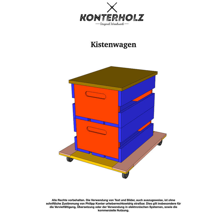 Kistenwagen - Bauplan