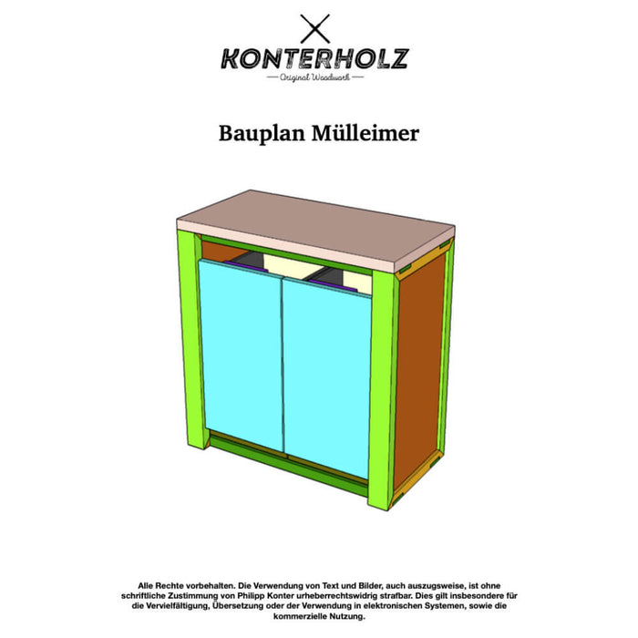 Bauplan Mülleimer