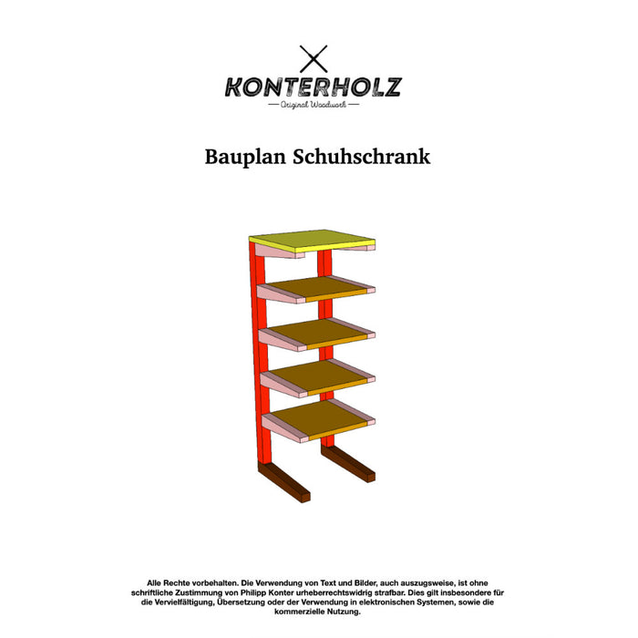 Bauplan Schuhschrank