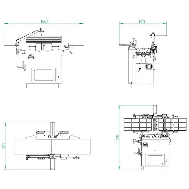 Spiralhobelmaschine ADM410 Maker 410mm, 400V
