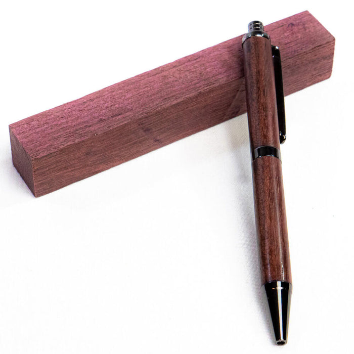 Pen-Blank 4er Set | Amaranth, Bocote, Afrik. Schwarzholz & Rotes Sandelholz