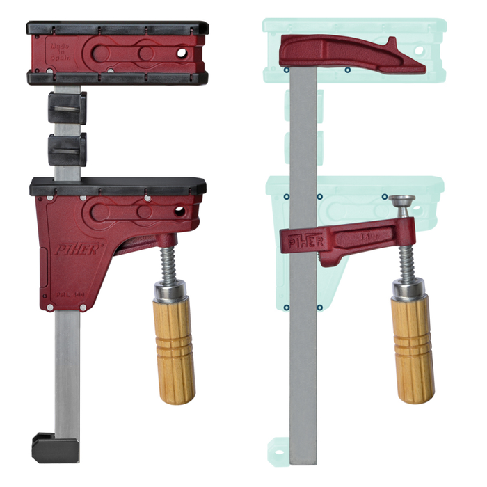 Piher Parallel Schraubzwinge/ Korpuszwinge PRL400 - 60 cm