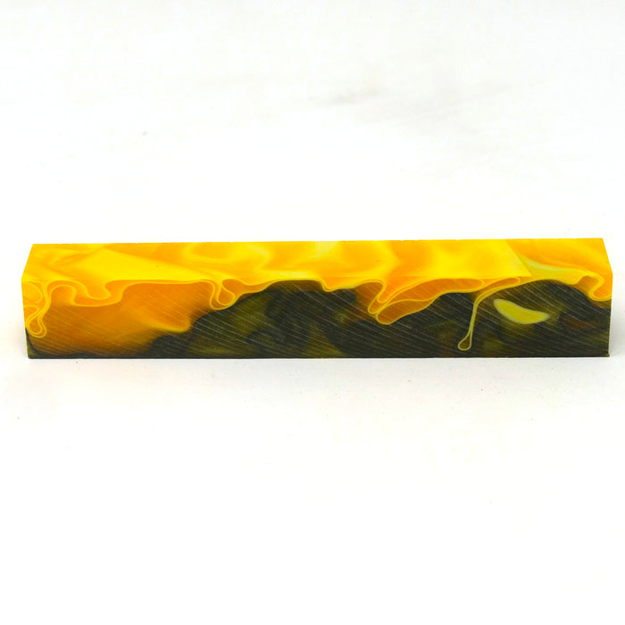 Pen Blank Acryl Rohling Schwarz-Gelb