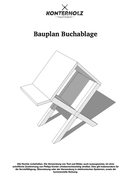 Bauplan Buchablage