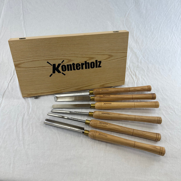 Konterholz Drechseleisen Set 6-teilig