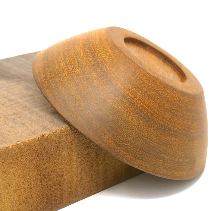 Drechselrohling - Kambala Querholz | 20x20x6,5cm