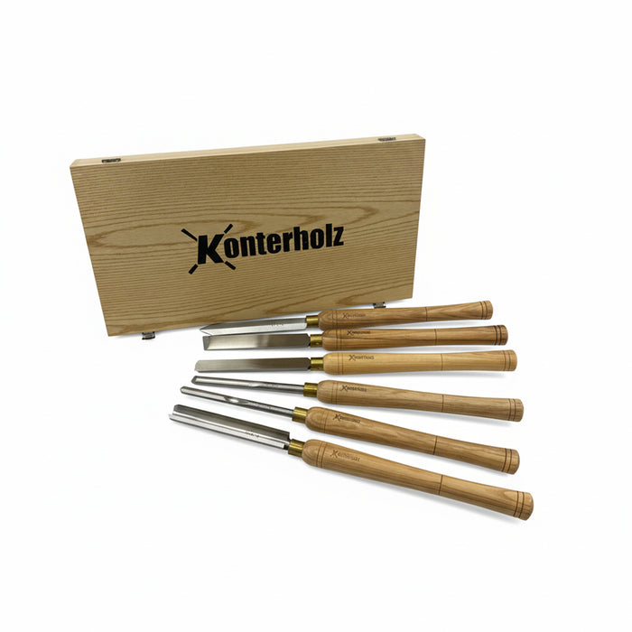 Konterholz Drechseleisen Set 6-teilig
