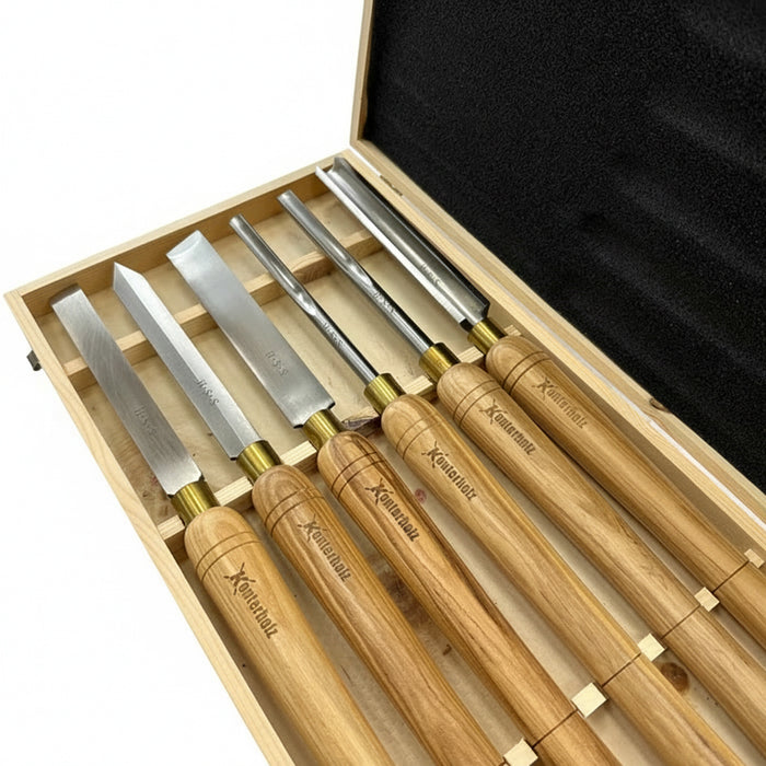 Konterholz Drechseleisen Set 6-teilig