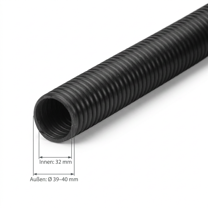 Staubsaugerschlauch 32 mm Meterware – flexibler Saugschlauch