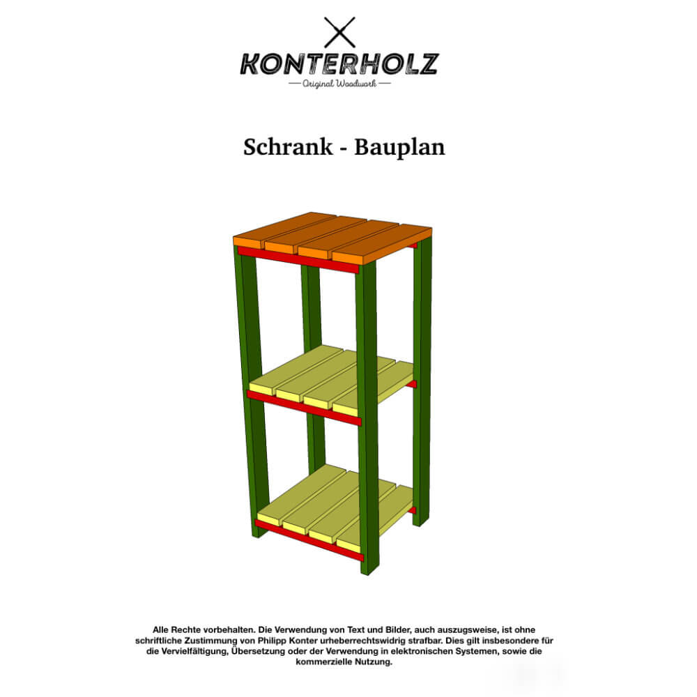 Schrank Bauplan